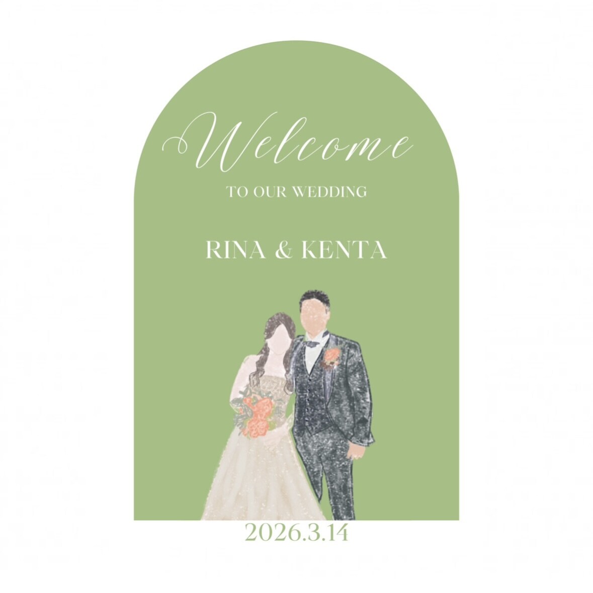 大人可愛いオシャレなイラストを作成します 結婚式オタクがお写真をもとに心を込めて描きます！ イメージ3