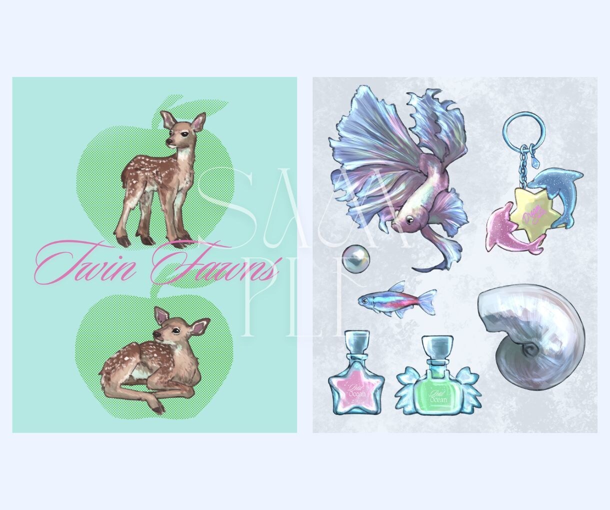 動物×淡色×厚塗り｜やわらかな空気感の絵を描きます 商用利用OK◎一枚絵・MV・サムネ等お気軽にご相談ください イメージ9