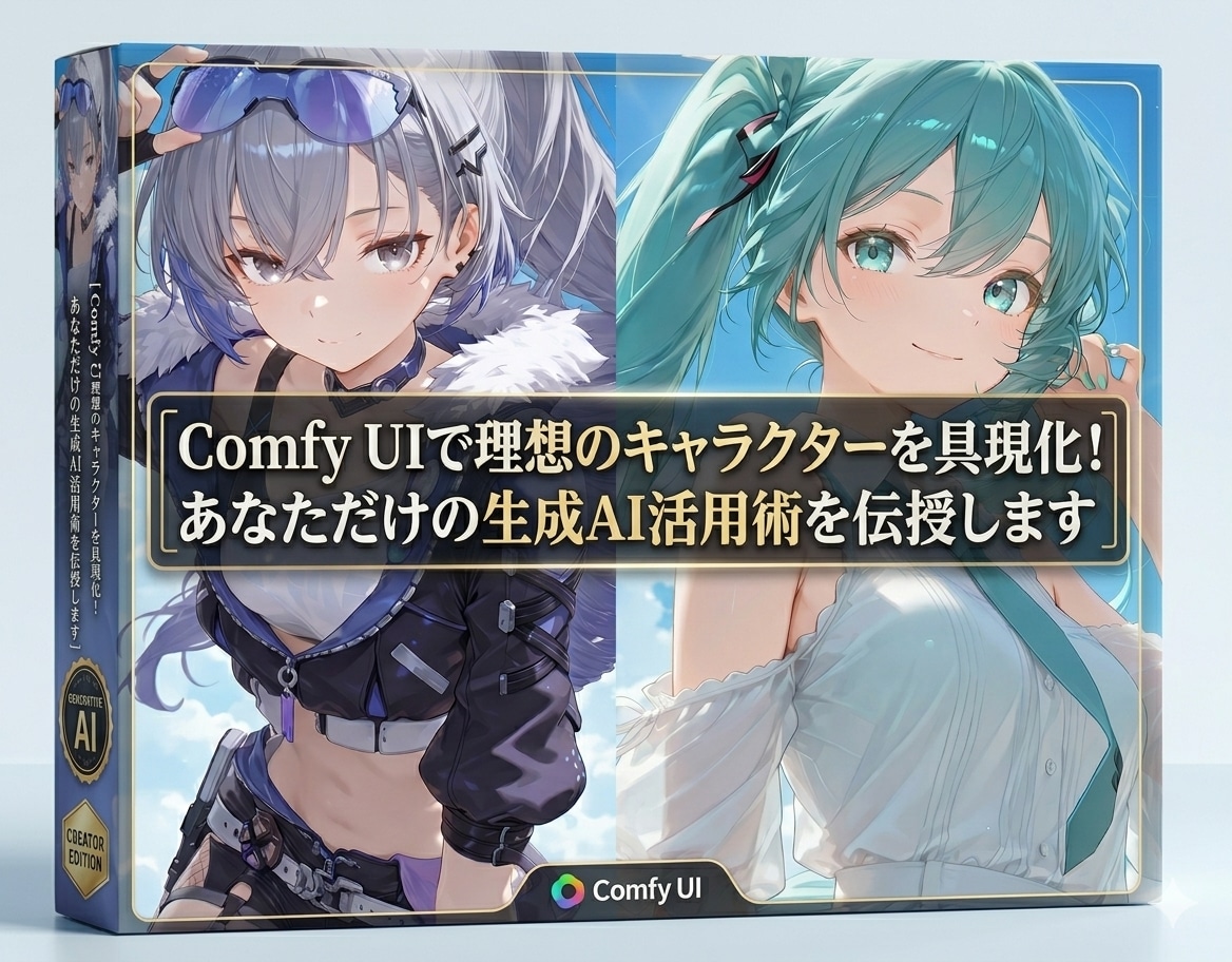 推しを自分好みにAIで生み出せます ComfyUI｜AIで神イラストを量産 イメージ1
