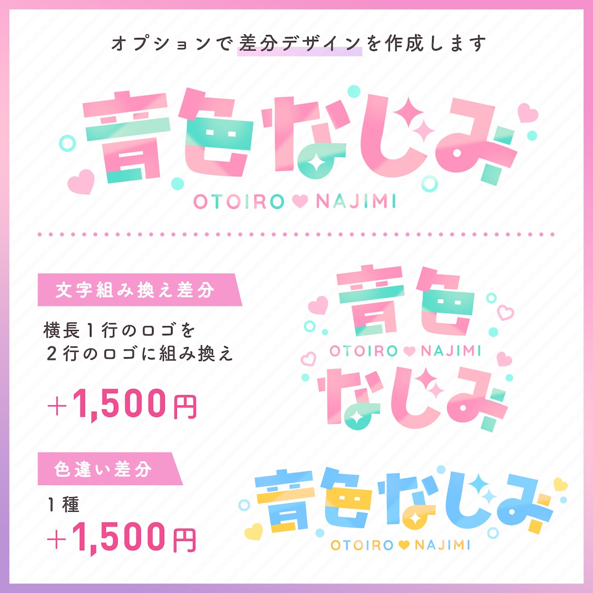 VTuberさんお名前ロゴ作ります シンプルデザインだから低価格・短納期！商用利用可  イメージ4