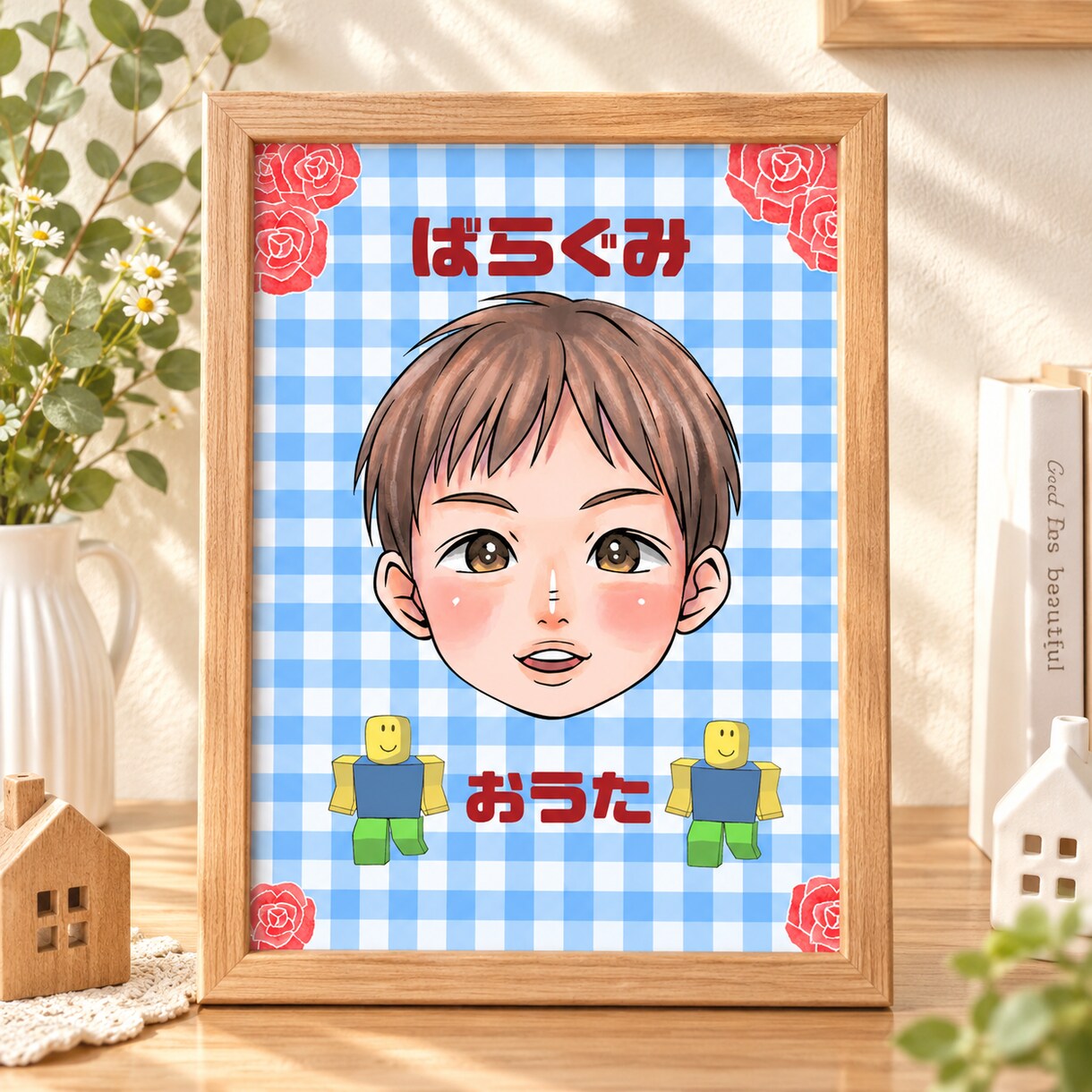 オーダー似顔絵　卒園、卒業の似顔絵描きます 衣装変更も可能です　かわいくそっくりな似顔絵をお描きします♪ イメージ1