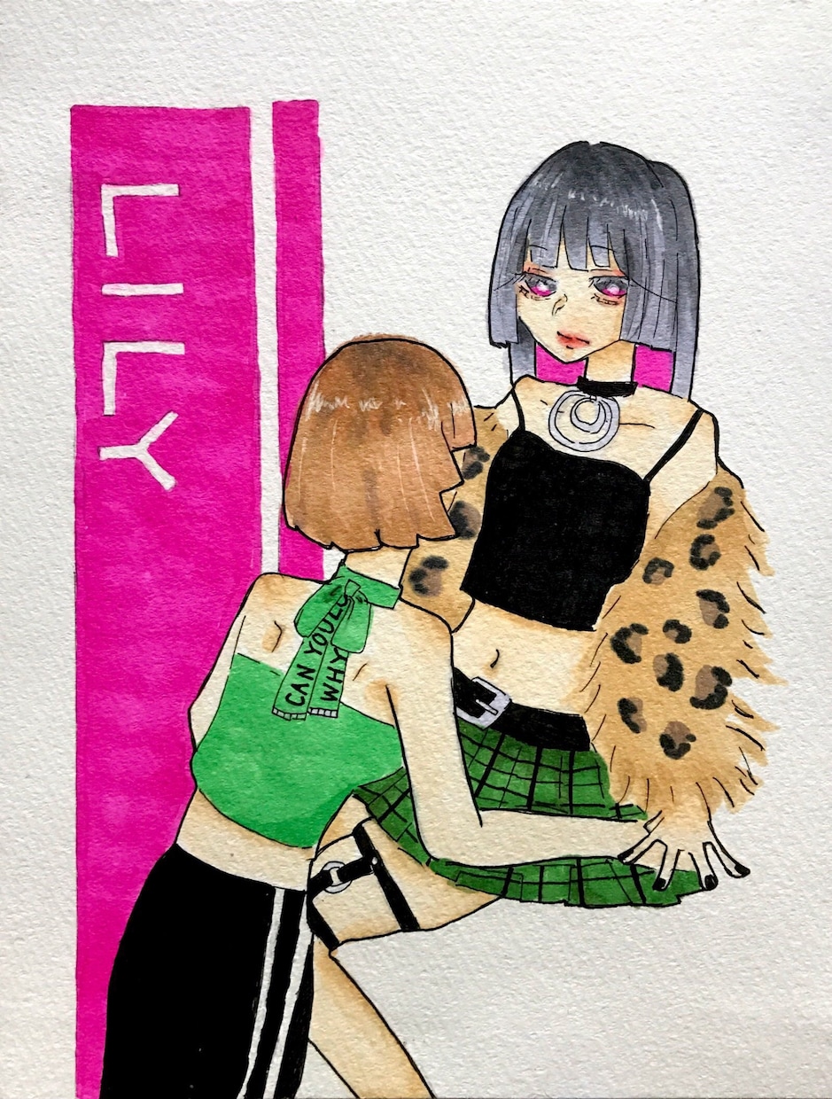 アイコン、ヘッダー、など用途様々な絵を描きます SNSは勿論、アナログ原画なので額装して飾ることも可能！ イメージ2