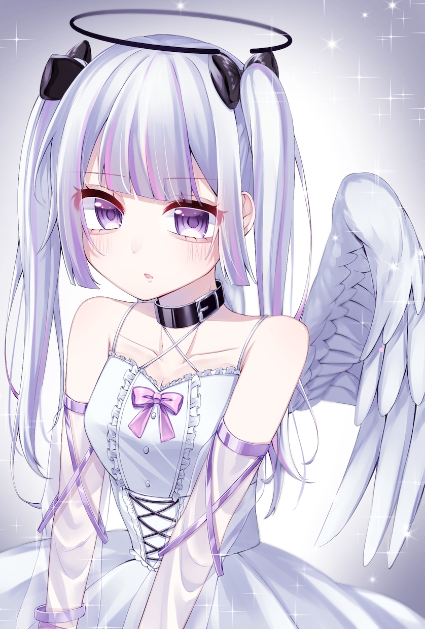 SNSのアイコンや歌ってみたサムネイル等描きます 可愛くてキラキラしたイラストが得意です！ イメージ2