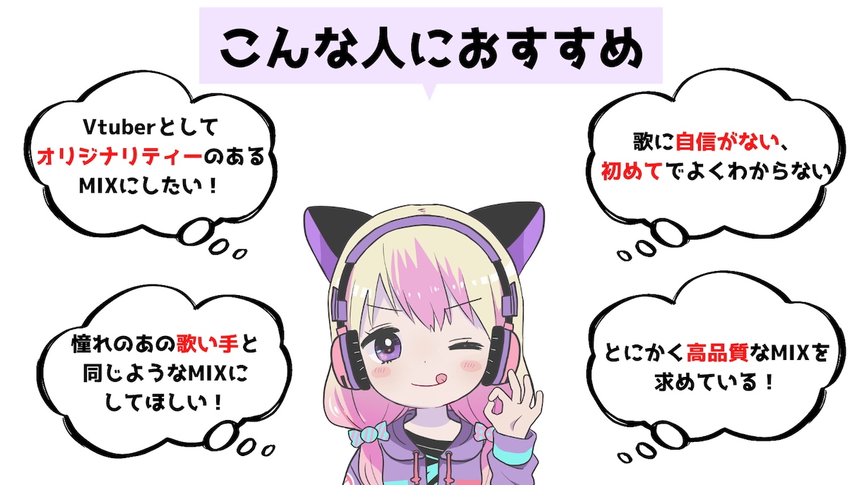 Vtuberに大人気！歌ってみたのMIXをします エフェクト・アレンジ自由自在！初めての方でも丁寧にサポート！ イメージ2