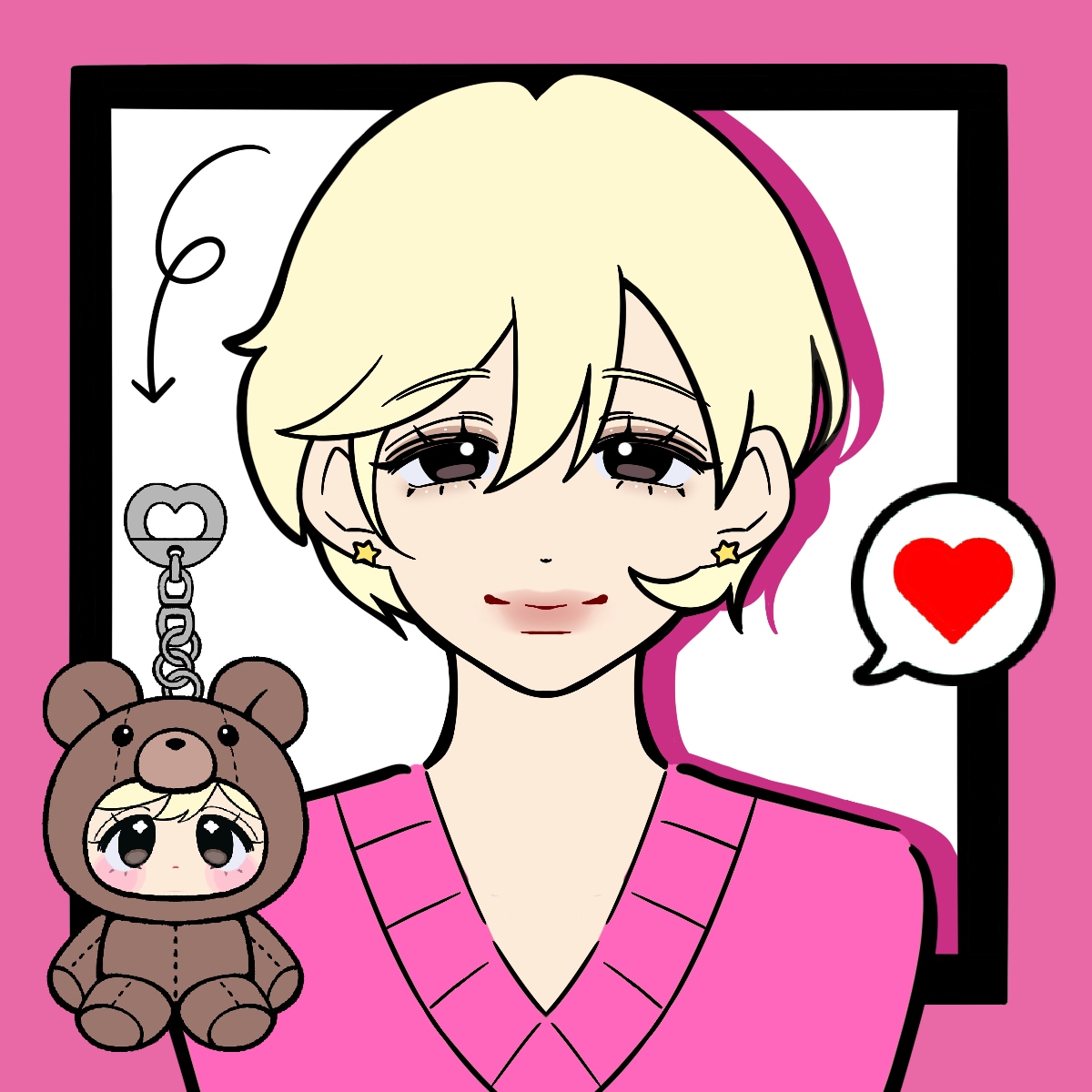 ポップなSNS用アイコン描きます 写真から描けます♡オリジナルで個性が輝くデフォルメ似顔絵 イメージ5