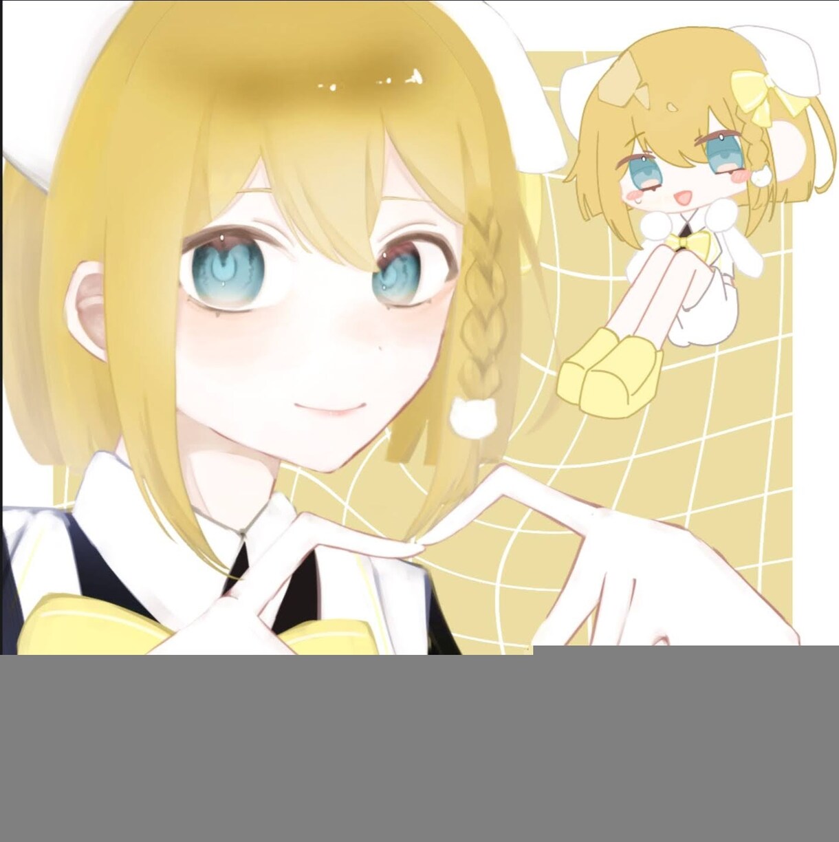 バストアップ＋ミニキャラ描きます 雰囲気に合わせてかわいく描きますOC・うちよそ歓迎しています イメージ5