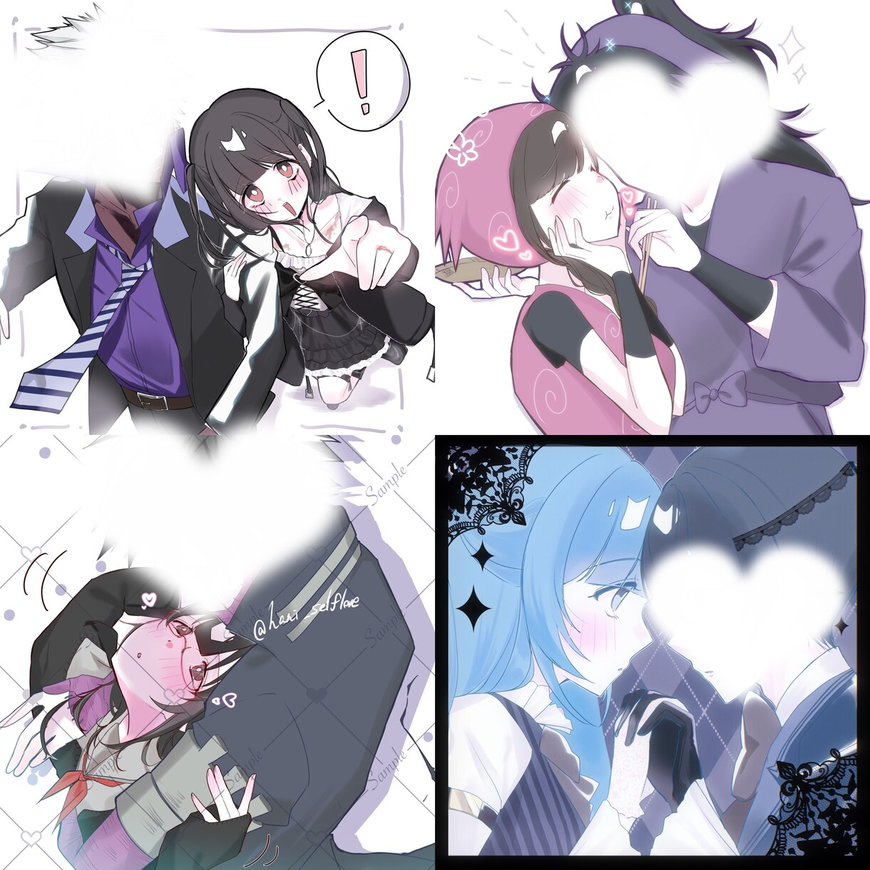 夢絵依頼 TRPG立ち絵受け付けます 可愛い女の子や身長差カップルを描くのが大好きです！ イメージ2