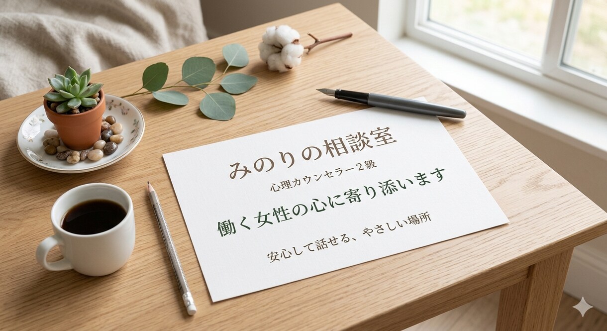 女性の心の相談室｜人間関係メンタルサポートします ゆっくり話して、ゆっくり整える。  女性のための心の相談室 イメージ3