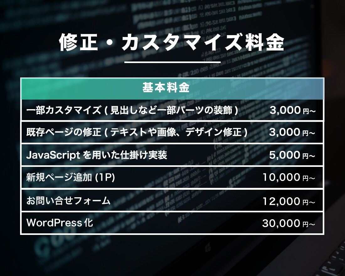 HP・WordPressの修正・カスタマイズします サイトのお悩み解決いたします。 イメージ3