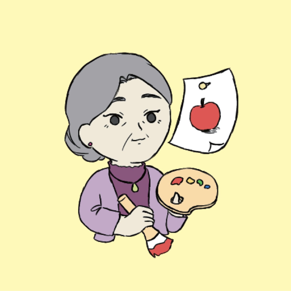 アイコン風の似顔絵イラストを制作します あなたの「好き」を押し出すアイコン風似顔絵 イメージ4