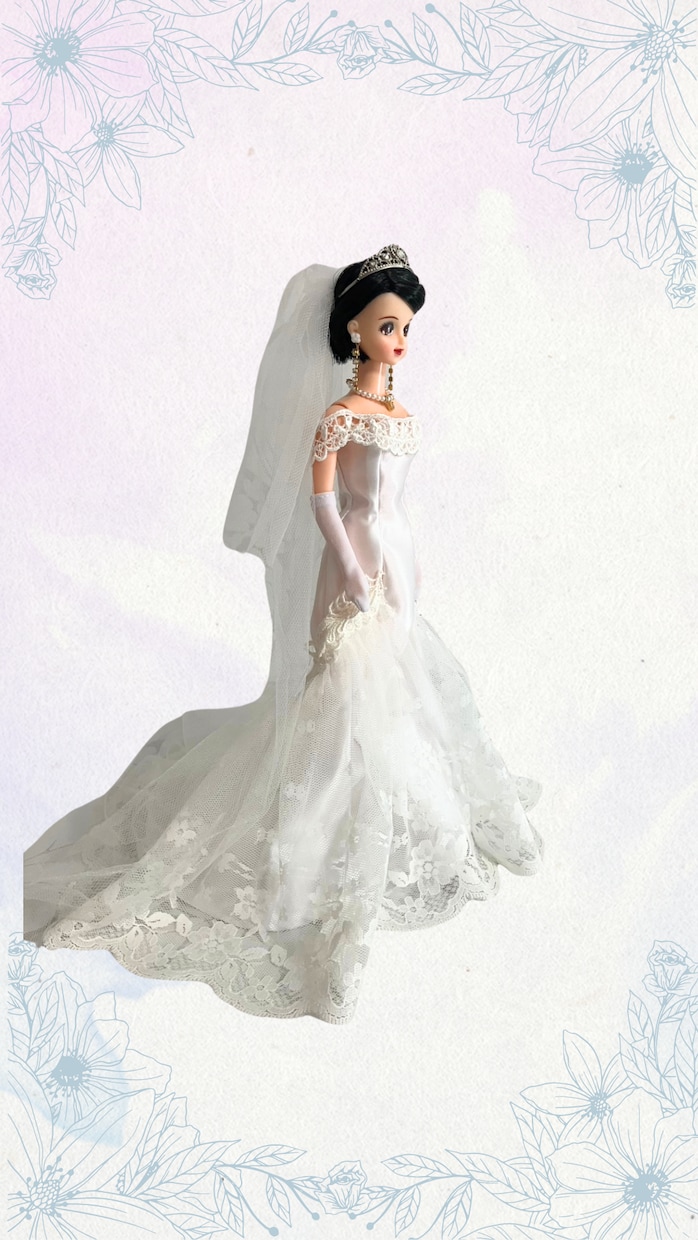 ウェディングドレスを人形用にお作りいたします ご自身の結婚式やプレゼントに。特別なドールをお作り致します イメージ7