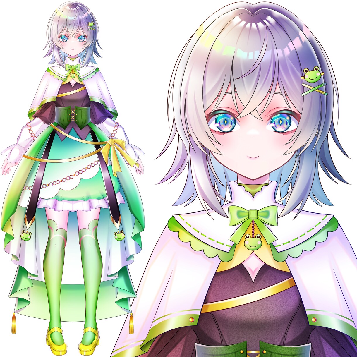 顔の強いVtuberを修正無制限でお作りします 超割引！キャラデザ＋Live2D イメージ4
