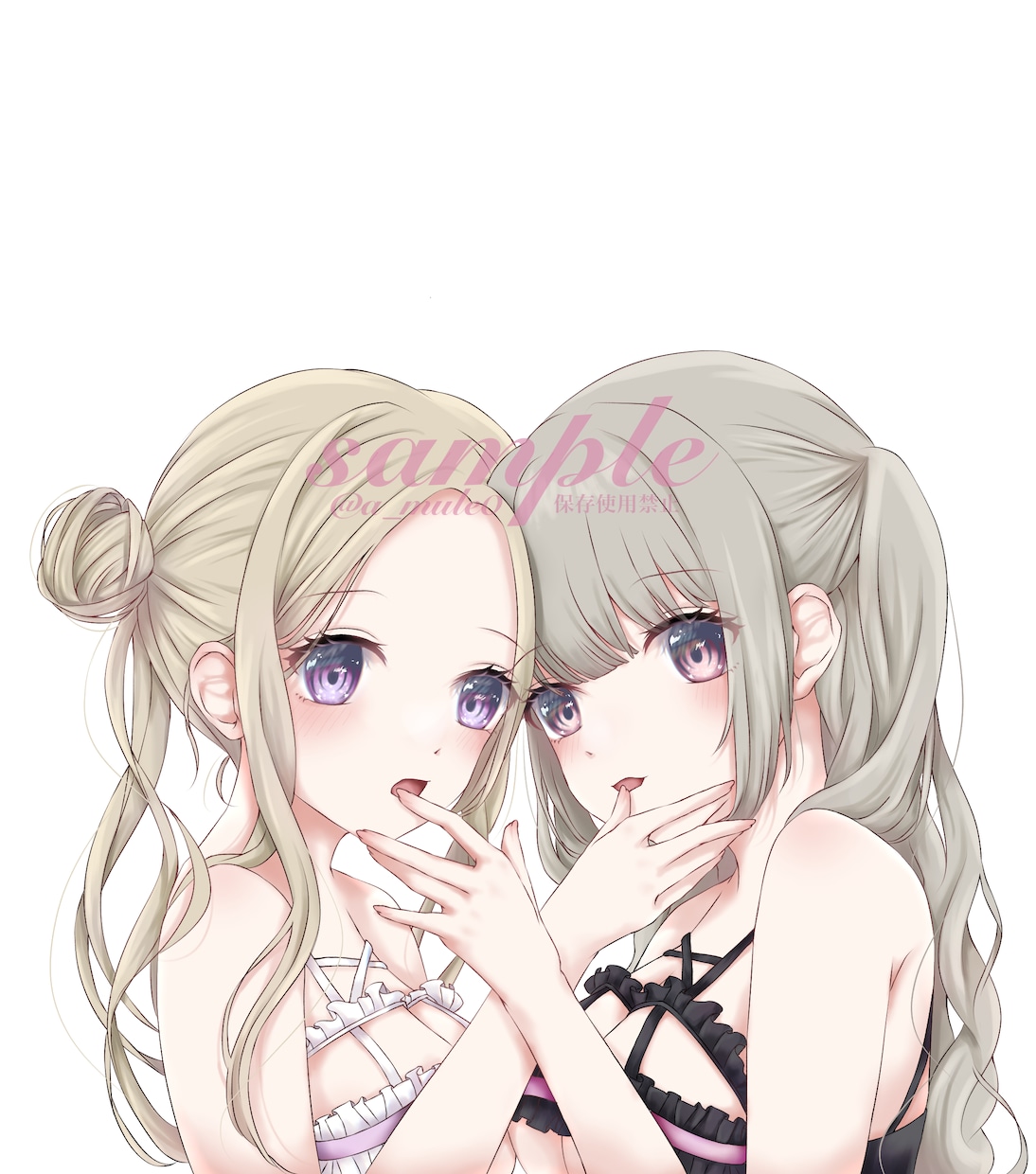 ペア画、等身2人の1枚描きます 等身1枚絵お任せ下さいᙏ̤̫͚ イメージ7