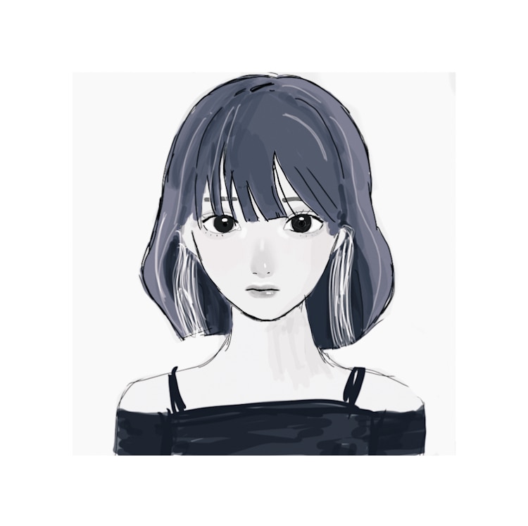 エモい女の子のイラスト描きます エモい女の子、韓国風の女の子のイラストを描きます！ イメージ2