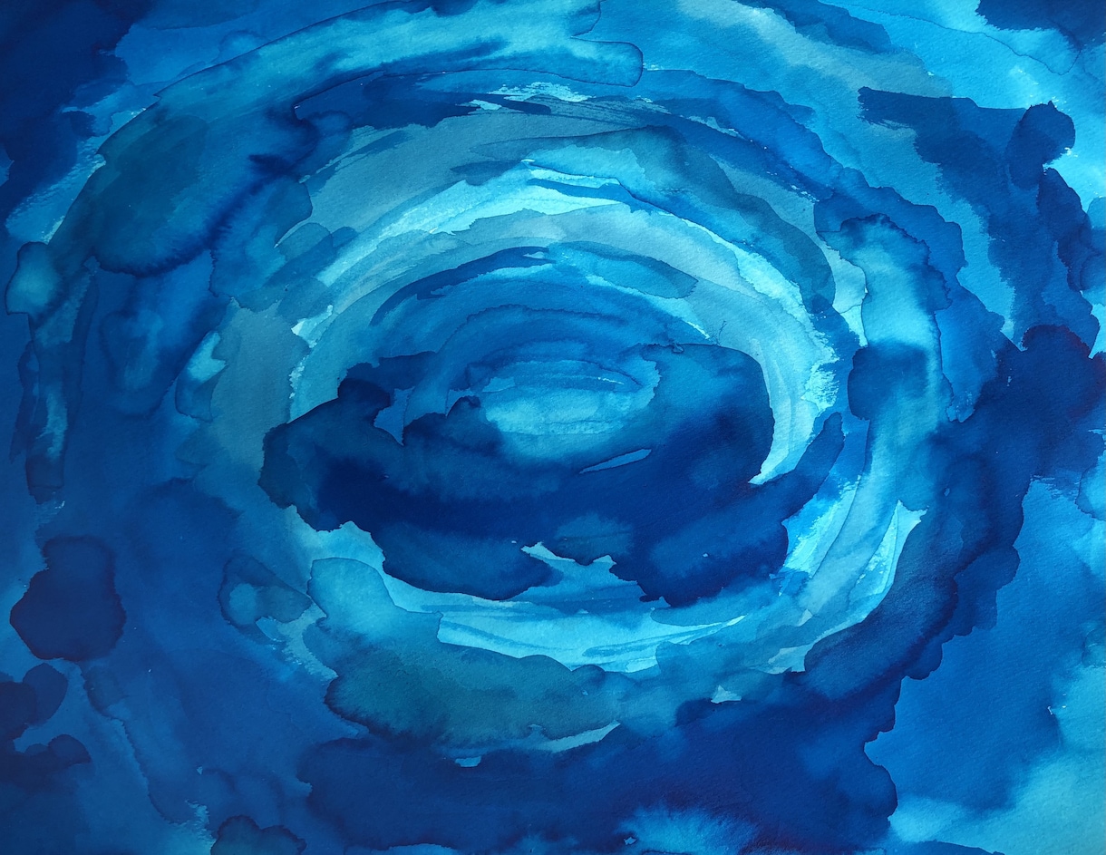 あなたのチャクラを内観し、カラーインクで描きます 「あなただけの内側の自画像」をお作りいたします イメージ1