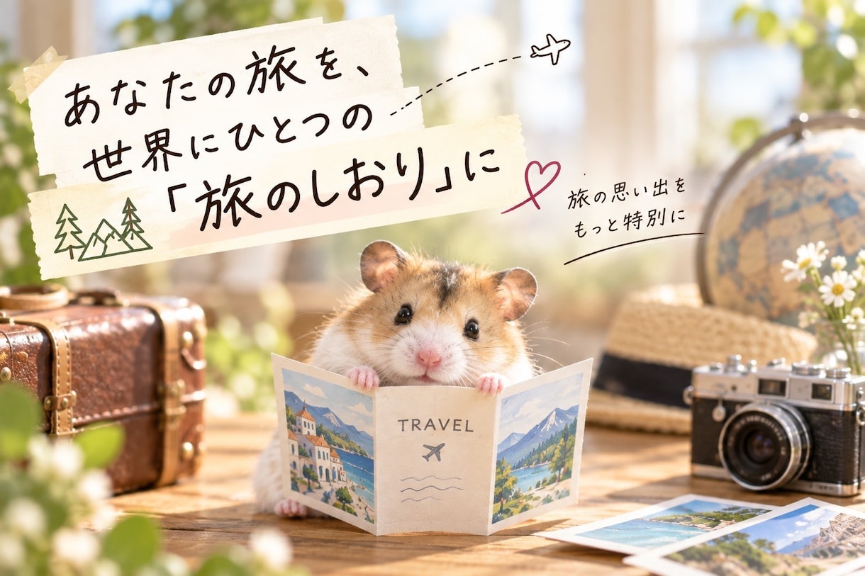 旅のしおりを作ります あなたの旅が、もっと楽しみになる一冊を。 イメージ1