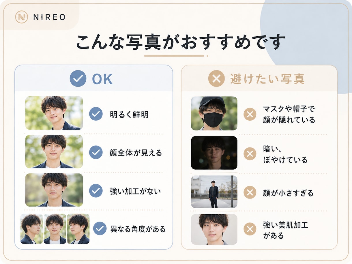 手持ち写真から自然なプロフィール写真を作ります 撮影なし。手持ち写真から自然な一枚へ イメージ8