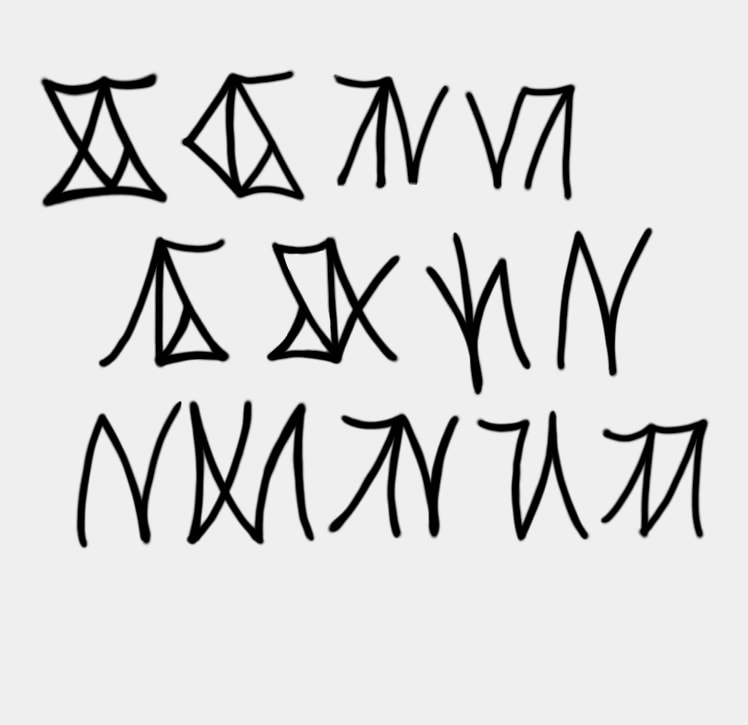 創作言語(オリジナル文字)に翻訳します 解読されない文字を、作品内の古代遺跡や異文明の遺物などに！ イメージ2