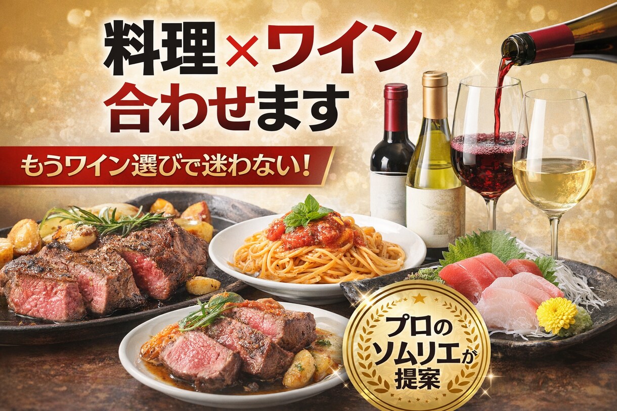 料理に合うワインを3本プロが提案します もうワイン選びで迷わなくなります イメージ1
