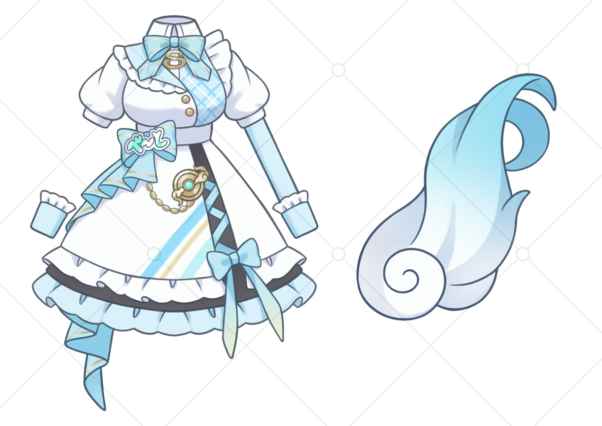 お洋服のイラスト制作します お洋服や小物のデフォルメイラストを制作いたします！ イメージ3