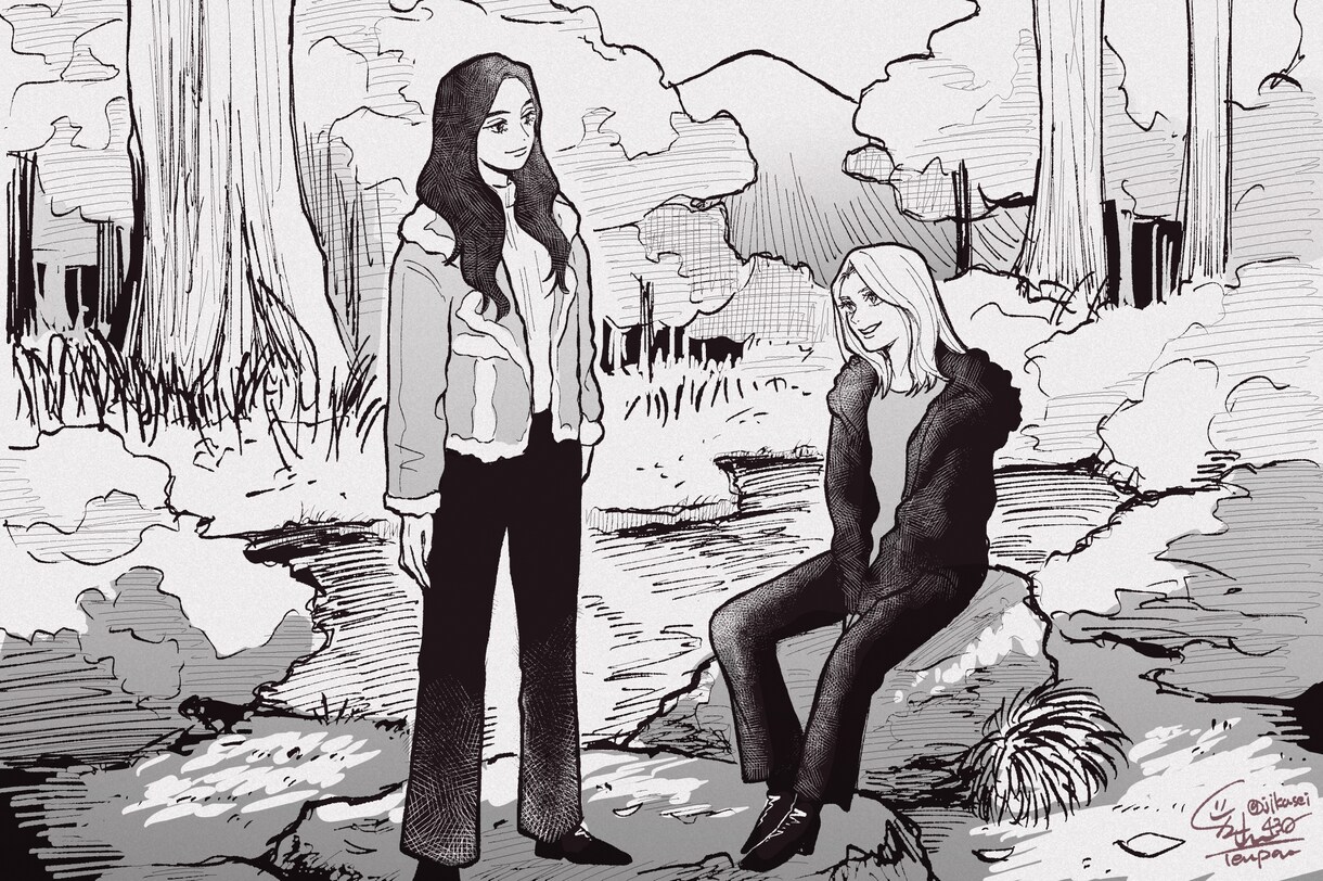 リアル過ぎない可愛い漫画風タッチで似顔絵を描きます SNSアイコン用や、推しへのプレゼントなどに！ イメージ4