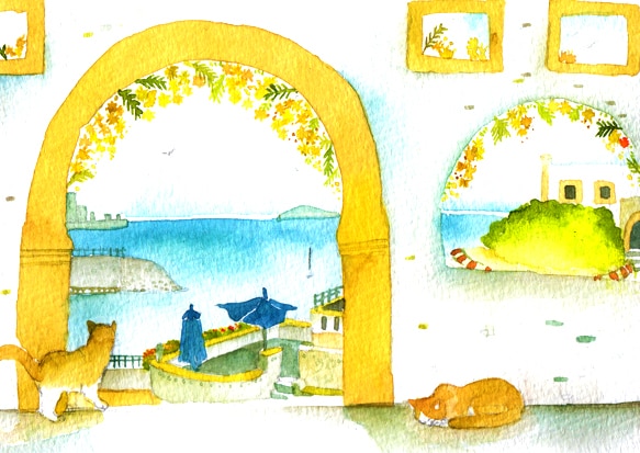 手描きで1枚1枚丁寧に、水彩で制作いたします ほんわか優しい水彩絵ー動物・人・風景画もー イメージ5