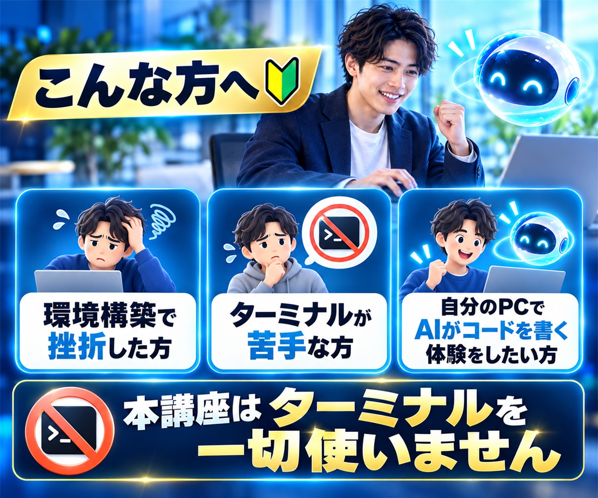 黒い画面ゼロでClaude Code動かします 未経験者専用｜ターミナル不要の環境構築を画面共有で完走 イメージ2
