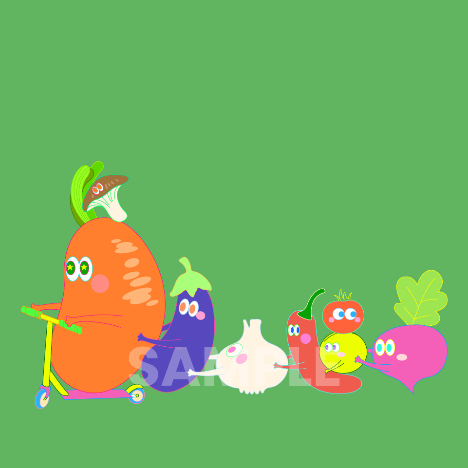 ポップでかわいい植物イラストを制作いたします 広告・動画・ブログなどオリジナルイラストで個性を出したい方へ イメージ1