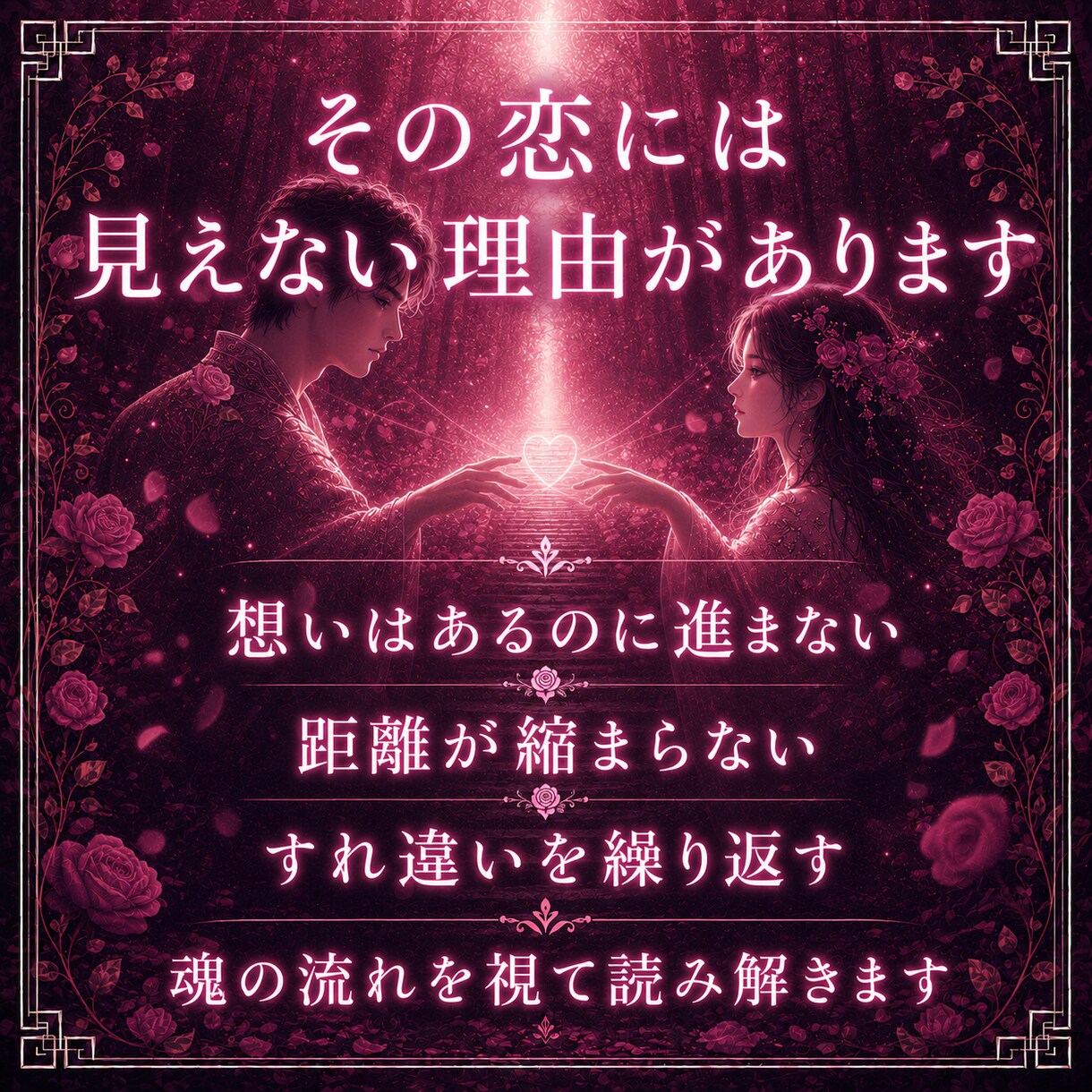 恋愛鑑定｜恋愛運と二人の縁の流れを霊視します 苦しい恋愛、もうやめませんか？霊脈霊視・波動術で導きます イメージ3