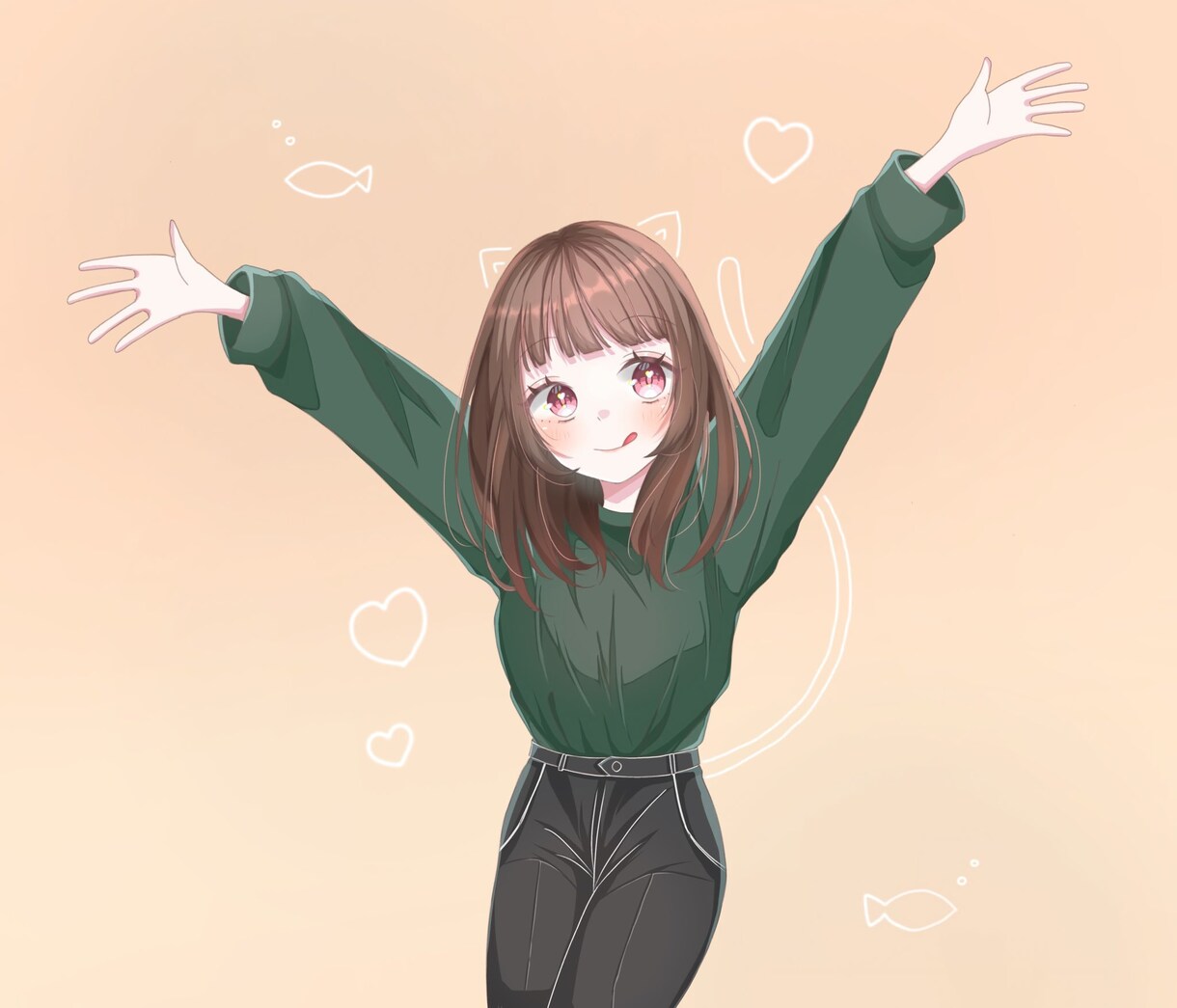 ふんわり可愛い絵柄のイラストを制作いたします パステル系のふわっとした絵柄が得意です❀ イメージ4