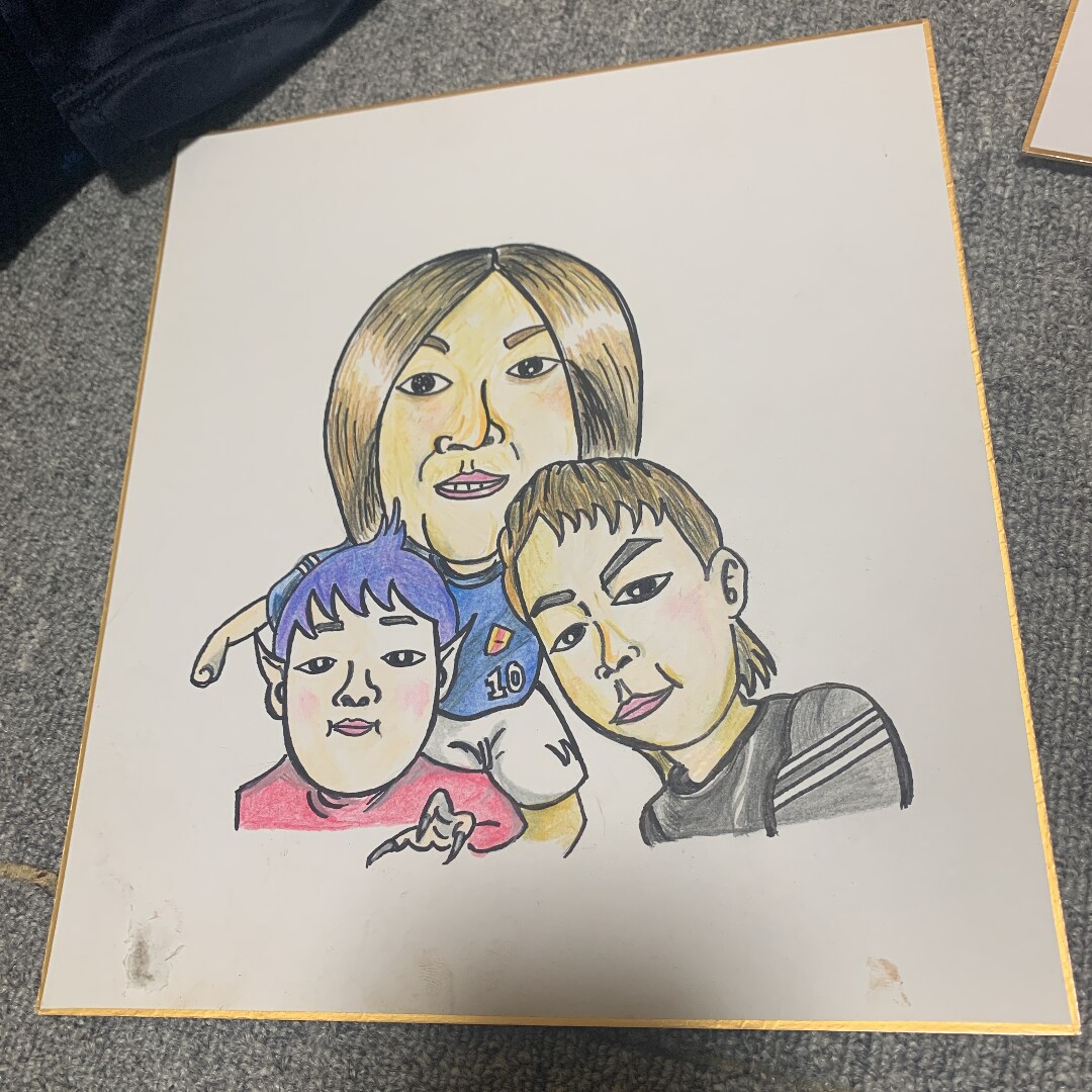 1枚しかない似顔絵お書きしますます ちょけた笑いありの似顔絵ニーズに出来るだけお答えします イメージ4