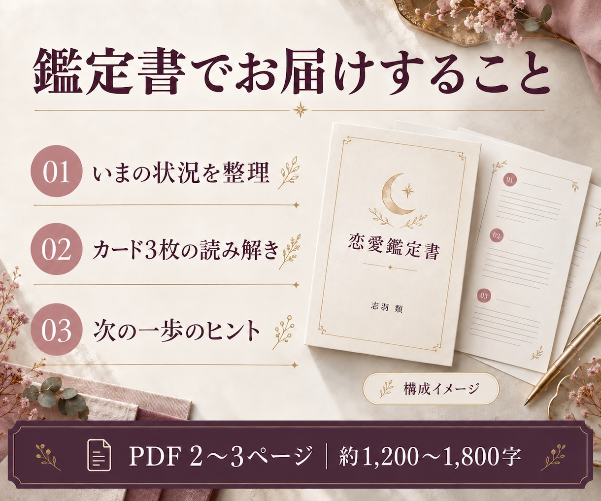 恋愛の迷いをタロットで占います 迷う恋に、読み返して選べる次の一歩 イメージ2