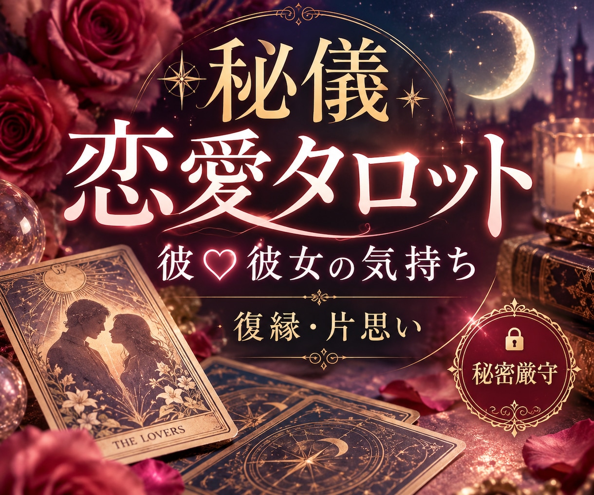 彼♡彼女の気持ち/復縁/片思いの真実を鑑定できます 不安で眠れない夜を終わりに。 究極の恋愛鑑定。 イメージ1