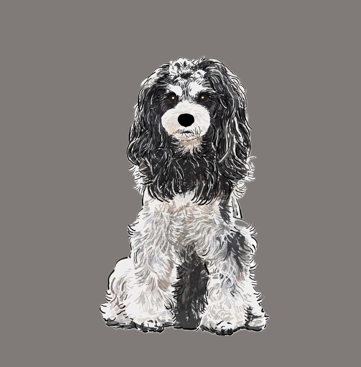 ミニチュアシュナウザーの似顔絵を描きます ミニシュナと暮らす犬絵師が、写真から似顔絵を描きます イメージ10