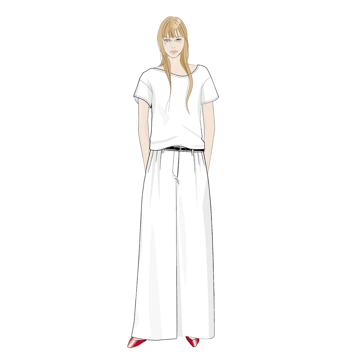 魅力伝わる、ファッションスタイル画お描きします 服のバランスがわかりやすい、イメージも伝わる！ イメージ1