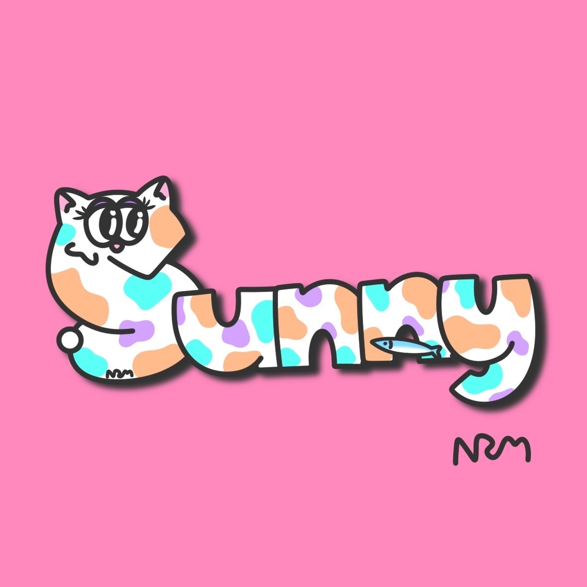 オリジナルネームイラスト描きます ポップで可愛いネームイラスト描きます イメージ1