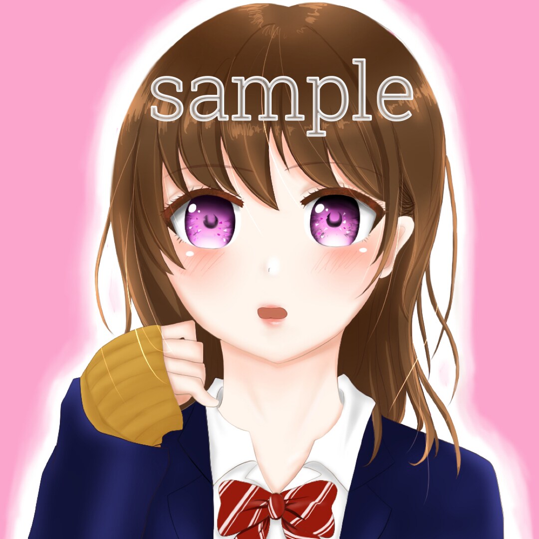 コスパ最強☆SNS用のオリジナルアイコン描きます あなただけの可愛いorかっこいいアイコンをこの機会にぜひ！ イメージ1