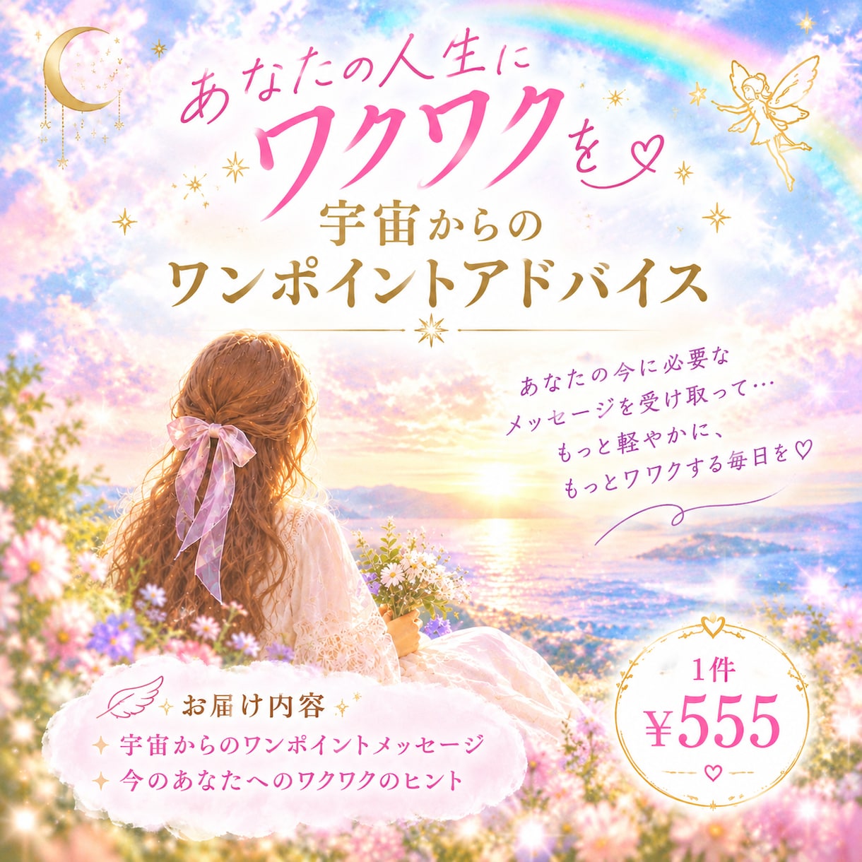 あなたの人生にワクワクを届けます 宇宙からあなたへのワンポイントアドバイス イメージ1