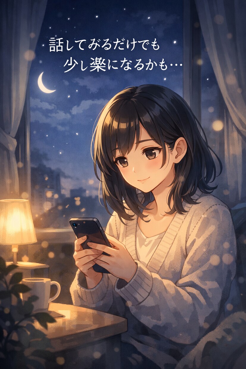 ひとりで抱え込む前に話しませんか？ます 話すのが苦手でも大丈夫。ゆっくり聞きます イメージ1