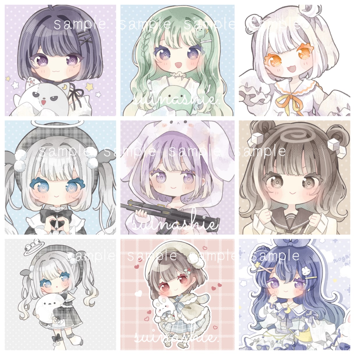 ふわふわかわいいオリジナルのイラストを描きます アイコン以外のイラストも可能です◎ お気軽にご相談ください！ イメージ1