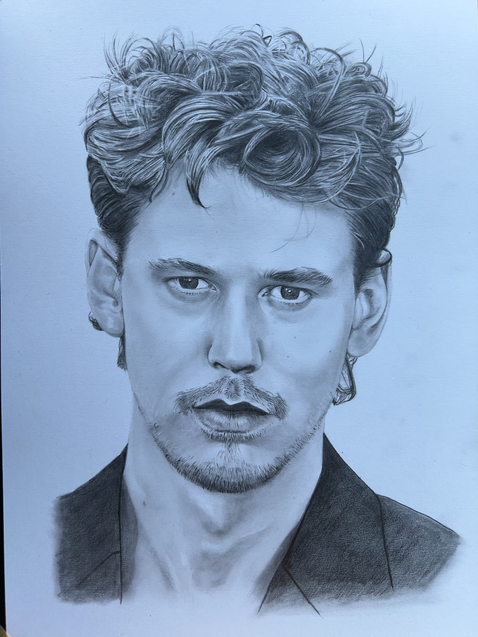 鉛筆画で人物の似顔絵を手描きで作成を致します 画像をもとに手描きの似顔絵描きます。一点もので原画送ります イメージ6