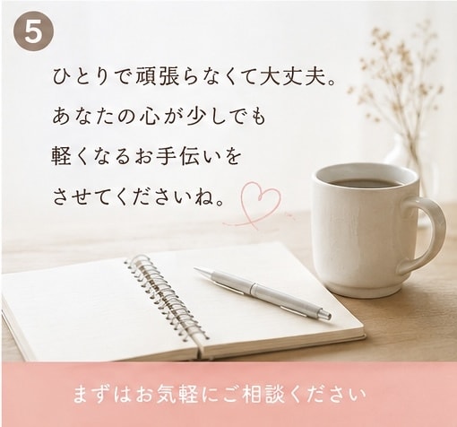子育てのモヤモヤをチャットで一緒に整理します 自分のペースで言葉にしながら、本当の気持ちを一緒に見つけます イメージ5