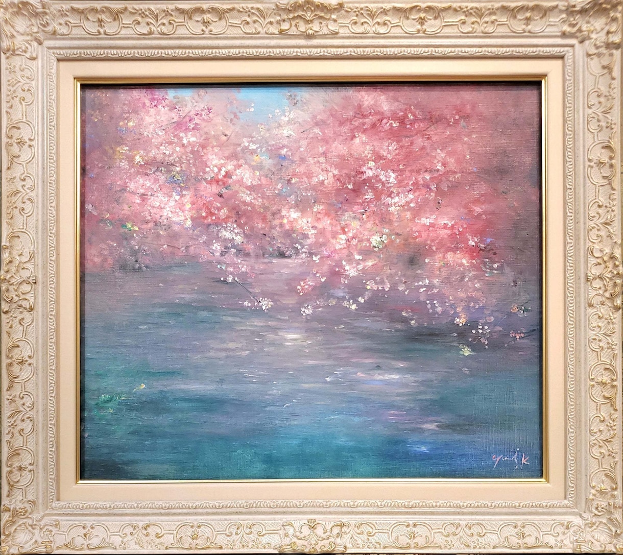 印象派のようなタッチのプロの画家が油絵を制作します サイズ:F10/額付/表紙絵/商用利用可能/贈答品 イメージ4