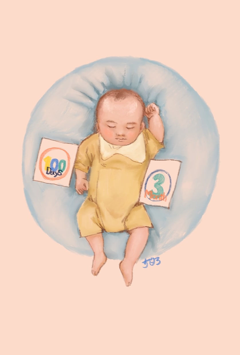 写真から赤ちゃんや子どもの絵を優しく描きます 大切な一枚を、あたたかく色彩豊かでやわらかな絵に イメージ3