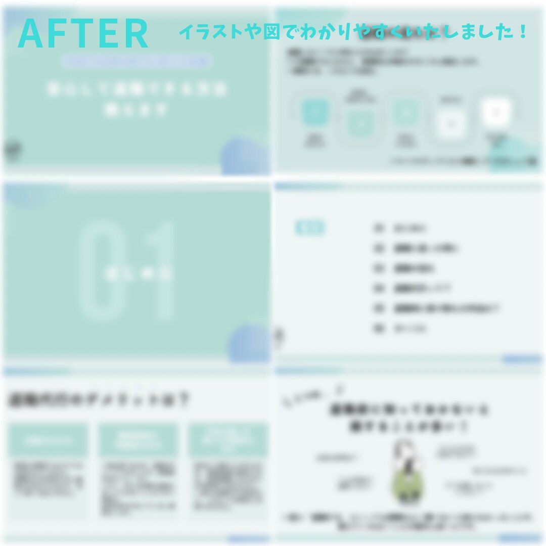 1枚500円〜！わかりやすい資料作成いたします 安さ、量を重視の方へ！目を引く資料を作成します！ イメージ4