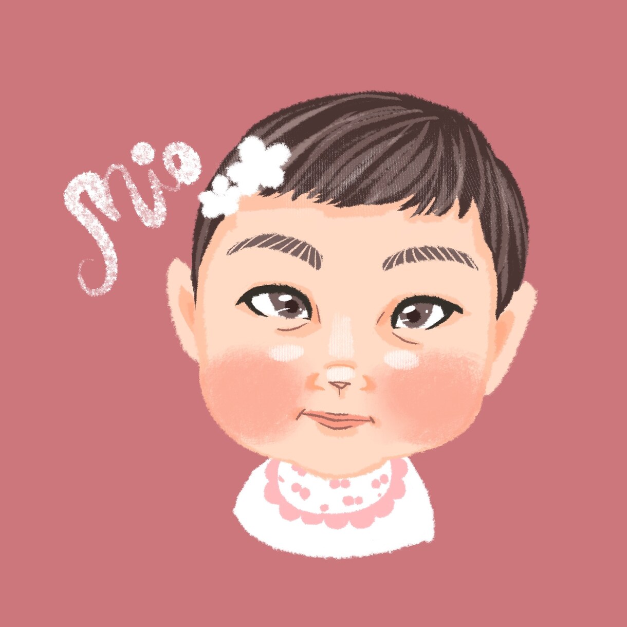 おしゃ可愛い♡雰囲気似顔絵アイコン描きます レトロチックなシンプルで可愛い♡あなただけのアイコンを♪ イメージ8