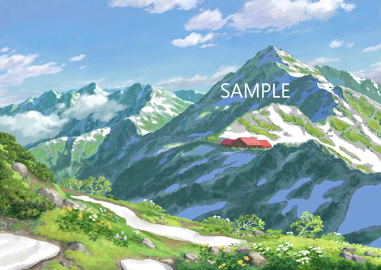 背景、風景をメインとしたイラスト描きます やわらかめなタッチでアナログ感を求める方へ イメージ1