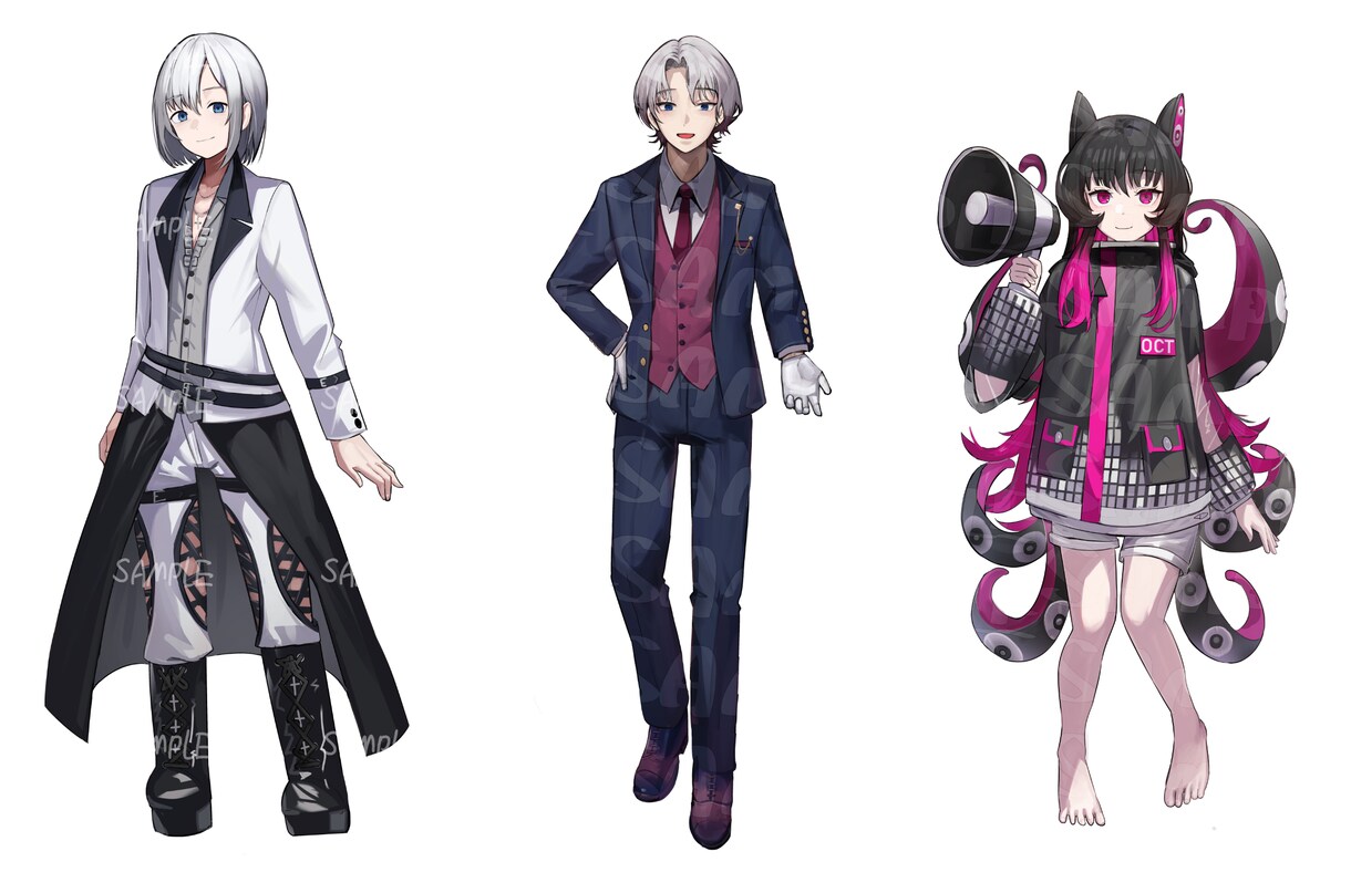 様々な用途に使えるキャライラストお描きします キャラデザ、ライバー立ち絵、サムネ・アイコン、ヘッダーなど イメージ7
