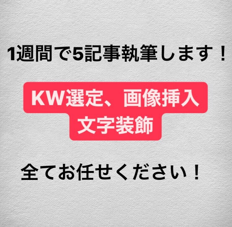 ブログ記事5記事執筆代行します 現役WEBライターが質の高い記事をお届けします イメージ1