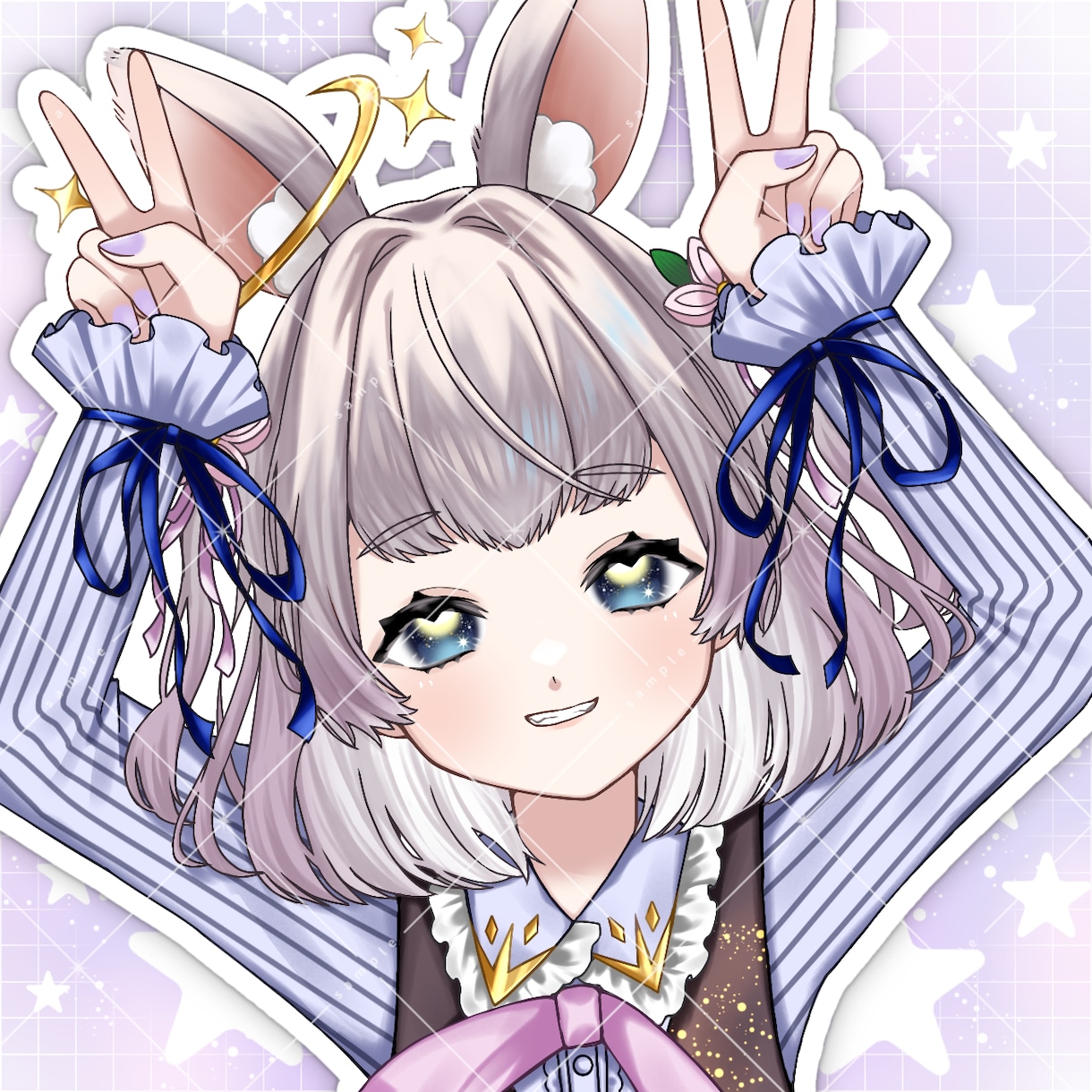 一枚絵、サムネイル、ヘッダーアイコンリング描きます 商用利用OK！ゲーム、配信、SNSなど、特典・グッズにも イメージ5